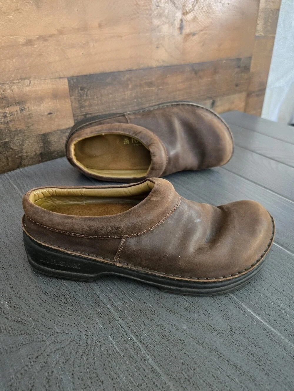 Birkenstock Footprints Ashby Brown Slip On Clogs EU 42 Sz 9 Grunge Preppy